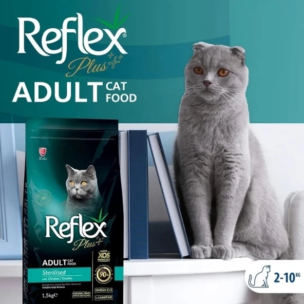 Reflex Plus Tavuklu Yetişkin Kısırlaştırılmış Kedi Maması 1.5 Kg - 3