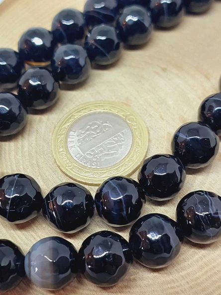 Akik Taşı Dizi 11.5mm (55988) - Resim 2