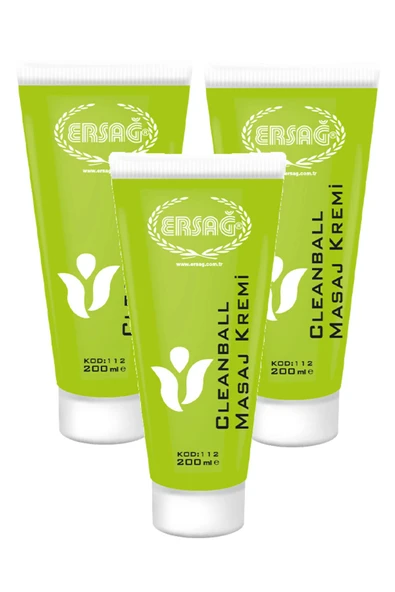 Clean Ball Masaj Kremi 200 ML x 3 Adet