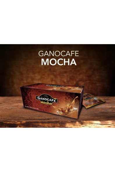 GanoCafe Mocha Bitkisel Krema, Kakao ve Ganoderma Mantarlı Çözünebilir Kahve