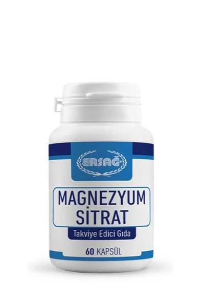 MAGNEZYUM SİTRAT TAKVİYE EDİCİ GIDA 60 TABLET