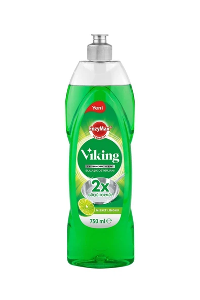 Viking TECHNOPOWER 3'lü Bulaşık Deterjanı Misket Limon, Kara İncir, Greyfurt 750 ml X 3 Adet - Resim 3