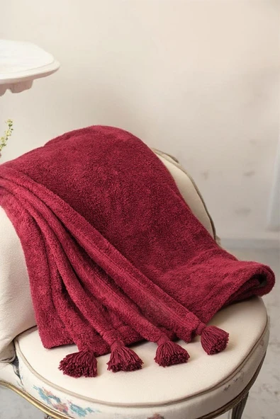 Puffy Wellsoft Bordo Battaniye - 200 x 220 cm - 2