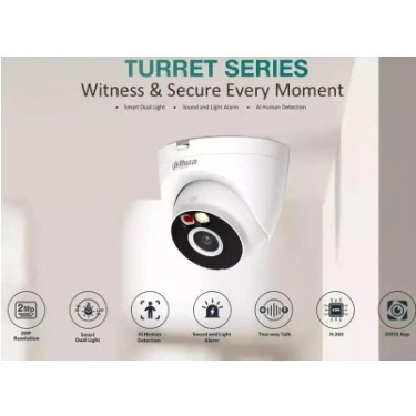 Dahua T4A-PV Dome 2K 4 MP Gece Görüşlü IP Wi-Fi Güvenlik Kamerası