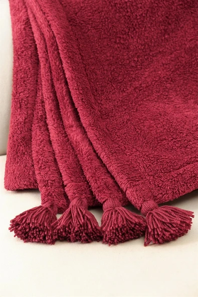 Puffy Wellsoft Bordo Battaniye - 200 x 220 cm - 3