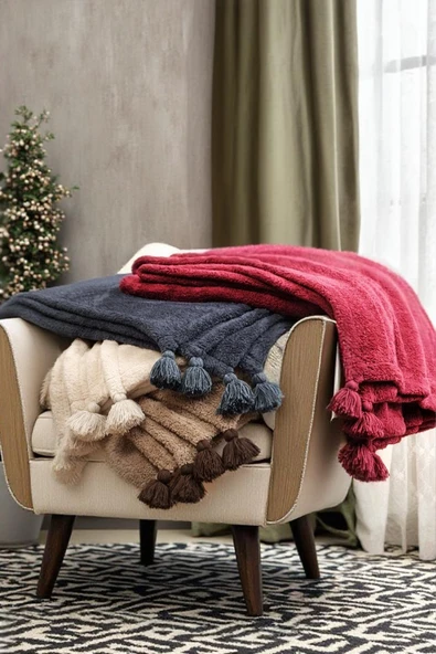 Puffy Wellsoft Battaniye - Bordo - 160 x 200 cm - 5
