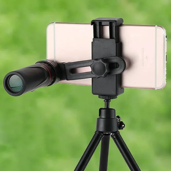 ShopFast  Monoküler Mini Taşınabilir Dürbün 2000X24 HD Su Geçirmez Tripod Telefon Tutacağı Mini El Dürbünü Ultra Zoom Tek Gözlü Kamp Avcılık Kuş Gözlemciliği