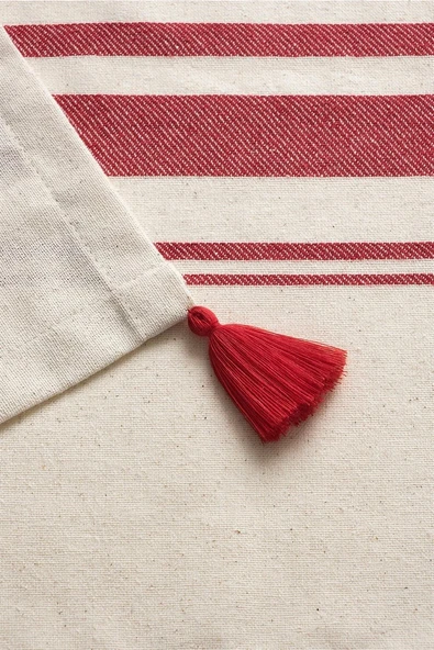 Tereza Runner Kırmızı Masa Örtüsü - 3