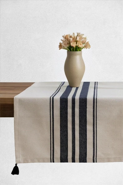 Tereza Runner Lacivert Masa Örtüsü 50x150 - 3