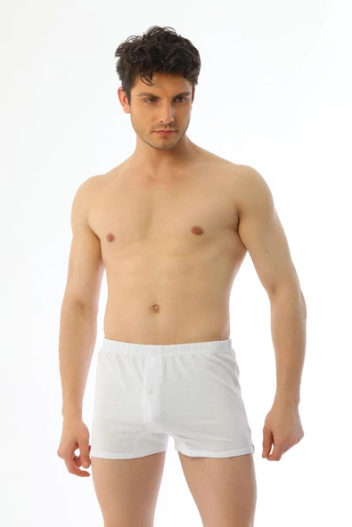 Erkek Elastanlı Beyaz Spor Külot 800 ürün görseli 1
