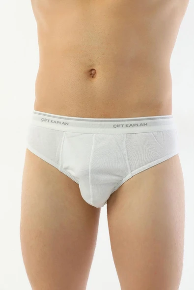 Erkek Ribana Klasik Beyaz Slip 870 - Resim 4