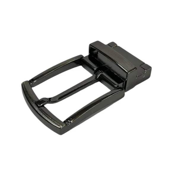 Kemer Tokası 4,5 cm Döner Kafa 1 Adet Siyah Nikel (Leathercraft, Deri Hobi) - Resim 2