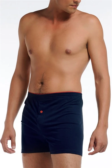 Erkek Penye Lacivert Boxer 805