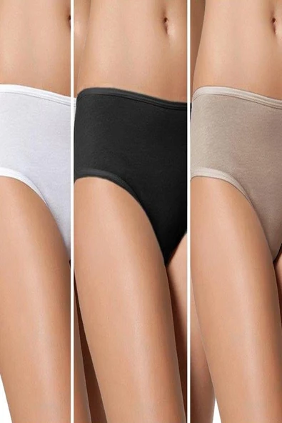 Kadın Geniş Kenarlı 5'li Slip Paket 622
