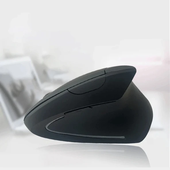 Monozone Yeni Nesil Kablosuz Ergonomik Dikey Mouse PC Gamer Usb Bilek Destekli Vertical Gamer Mouse - 9
