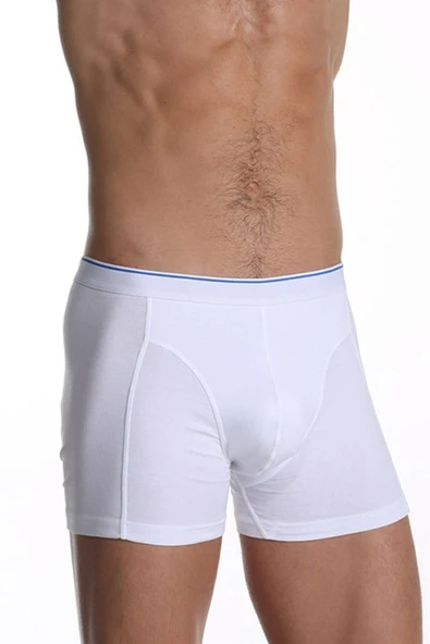 Erkek Elastanlı Beyaz Boxer 889 ürün görseli 1