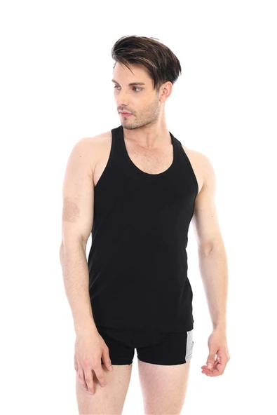 Erkek Ribana Spor Siyah Atlet 915 - 3