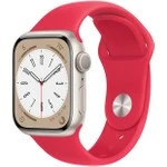 Apple Watch Series 8 Gps + Cellular 41MM (Product)Red Aluminium Case With (Product)Red Sport Band - Regular - MNJ23TU/A - Kırmızı