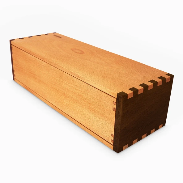 Woodsaka Desna Tek Çekmeceli Mini Dolap & Masaüstü Kırtasiye Organizer - Ceviz ve Gürgen - 7