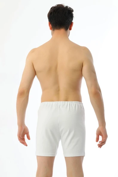 Erkek Interlok Beyaz Boxer 790 - Resim 4