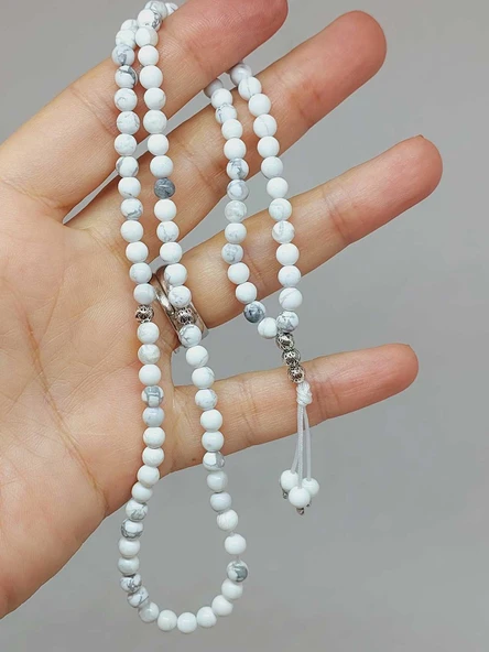 Havlit Taşı 99luk Tesbih 4mm (8948) - Resim 5