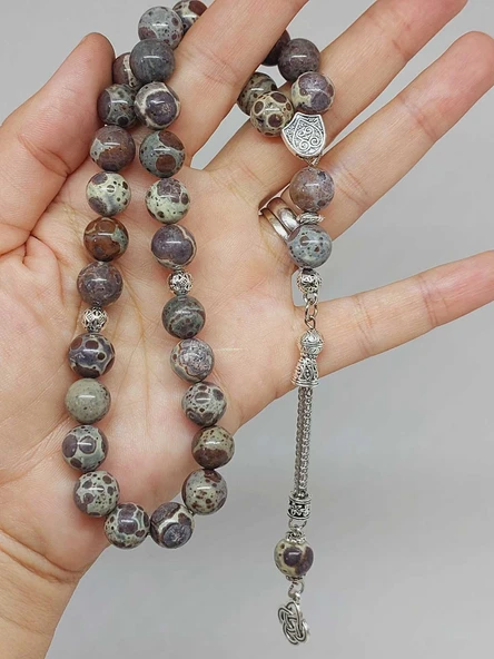 Jasper Taşı 33lük Tesbih 10mm (36035) - Resim 5