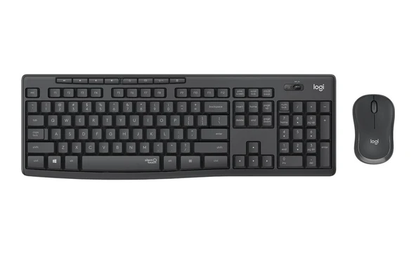 Logitech MK295 Kablosuz Klavye Mouse Set Siyah