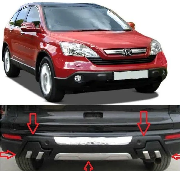 Honda Crv Uyumlu 2007 2011 Arka Tampon Koruyucu Koruma Difüzör