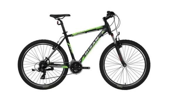 Bisan MTX 7050 29 V Fren 48Cm Siyah Yeşil MTB Dağ Bisikleti