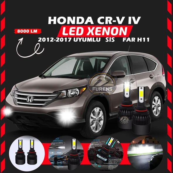 Honda CR-V 2012-2017 Sis Farı Uyumlu Şimşek Etkili Led Xenon Light Series H11