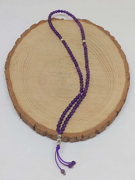 Ametist Taşı 99luk Tesbih 4mm (8972) - Resim 4