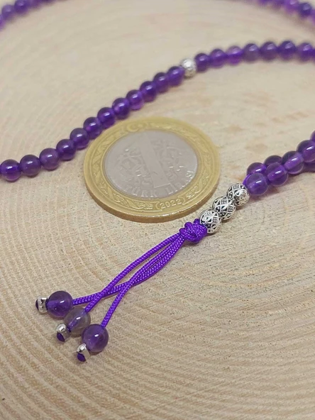 Ametist Taşı 99luk Tesbih 4mm (8972) - Resim 3