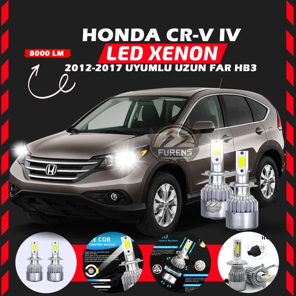 Honda CR-V 2012-2017 Uzun Far Uyumlu Şimşek Etkili Led Xenon Performance Series HB3 ürün görseli