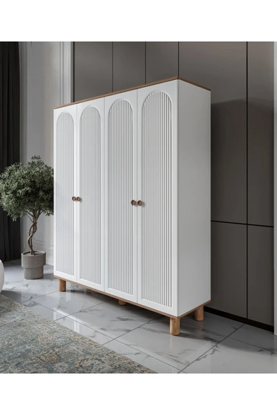 VNS MODULER Gardırop, Bohem 4 Kapaklı Dolap - 3