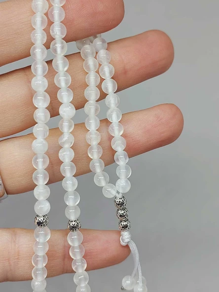 Selenit Taşı 99luk Tesbih 4mm (24085) - Resim 2