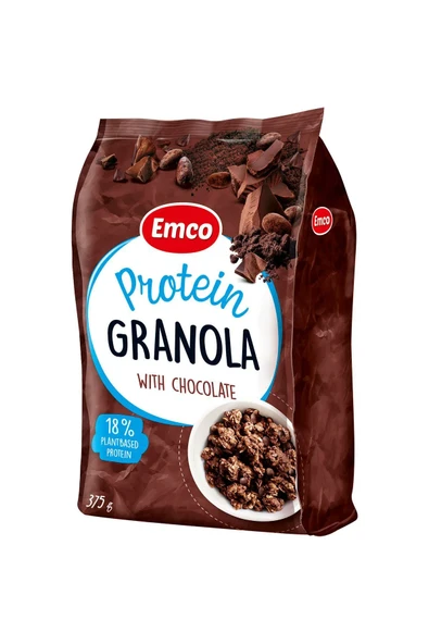 Emco Protein Gronala Cruncy With Chocolate 375 Gr