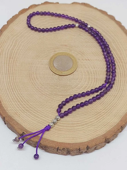 Ametist Taşı 99luk Tesbih 4mm (8972) - Resim 6