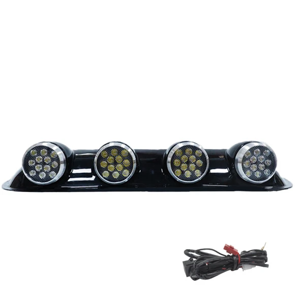 Off-Road Sis Lambası Yuvarlak Siyah 12x4 Led 12-24v Set - 3