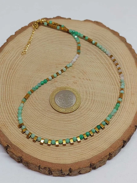 Dream Serisi Zümrüt Taşı 3mm Kolye (45910) - Resim 4