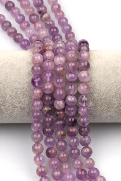 Lavander Ametist Doğaltaş Dizi 8 mm Küre Kesim ürün görseli