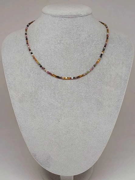 Dream Serisi Turmalin Taşı 3mm Kolye (51934) - Resim 2