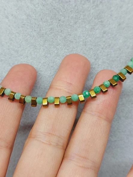 Dream Serisi Zümrüt Taşı 3mm Kolye (45910) - Resim 3