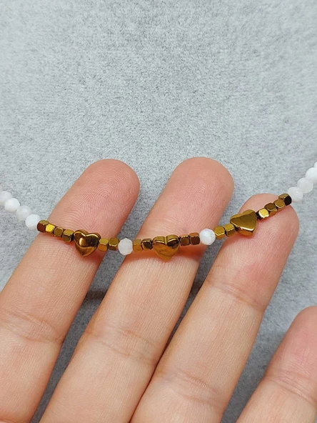 Dream Serisi Ay Taşı 3mm Kolye (44385) - 3