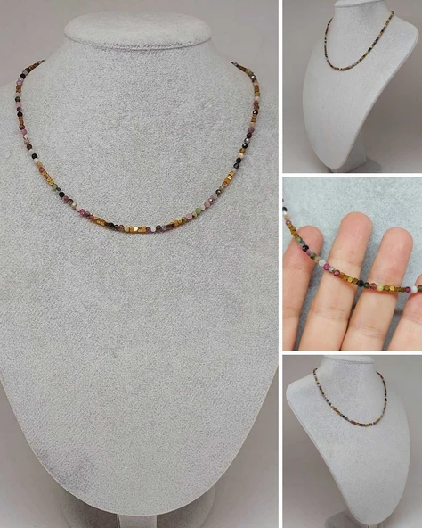 Dream Serisi Turmalin Taşı 3mm Kolye (51934) ürün görseli 1