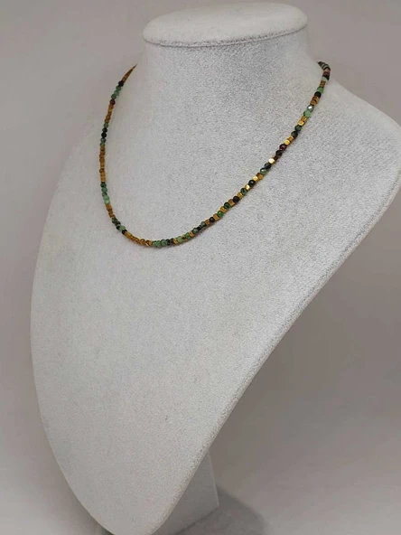 Dream Serisi Anyolit (Rubizoit- Rubyzoisit) Taşı 3mm Kolye (45936) - Resim 6