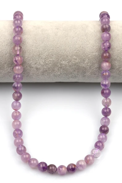 Lavander Ametist Doğaltaş Dizi 8 mm Küre Kesim - Resim 2
