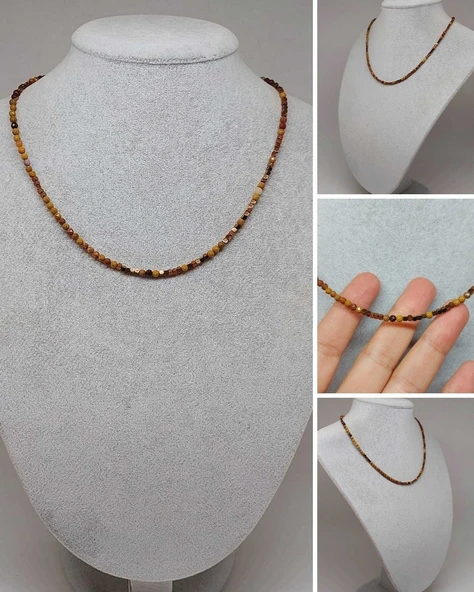 Dream Serisi Jasper Taşı 3mm Kolye (36220) ürün görseli 1