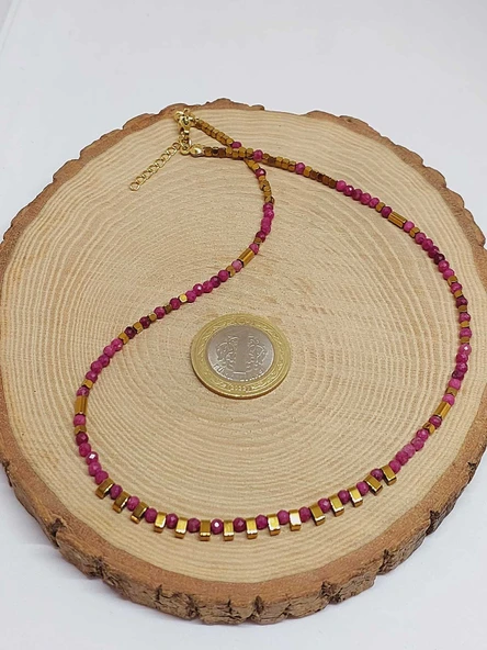 Dream Serisi Yakut Taşı 3mm Kolye (45324) - 4