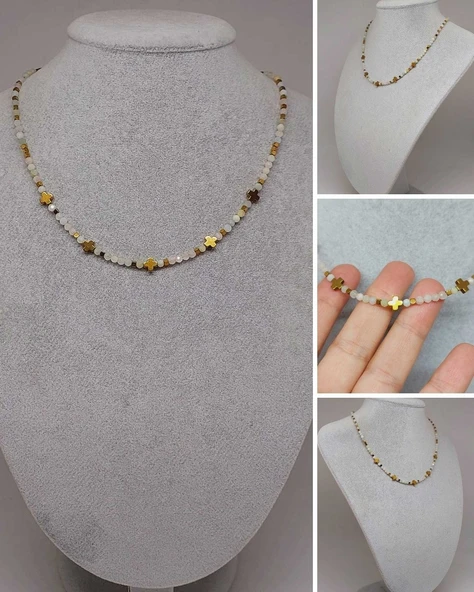 Dream Serisi Morganit Taşı 3mm Kolye (51252) ürün görseli 1