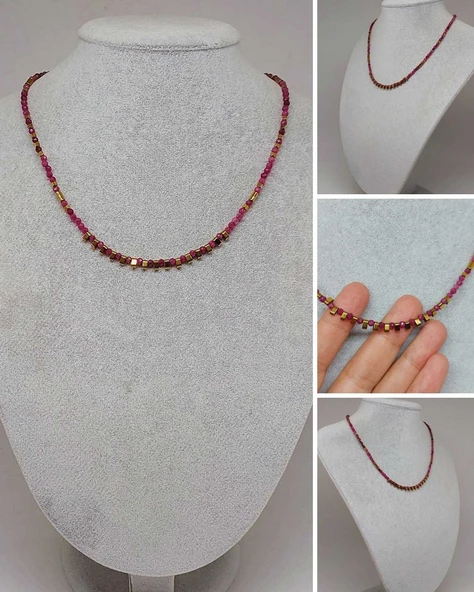 Dream Serisi Yakut Taşı 3mm Kolye (45324)